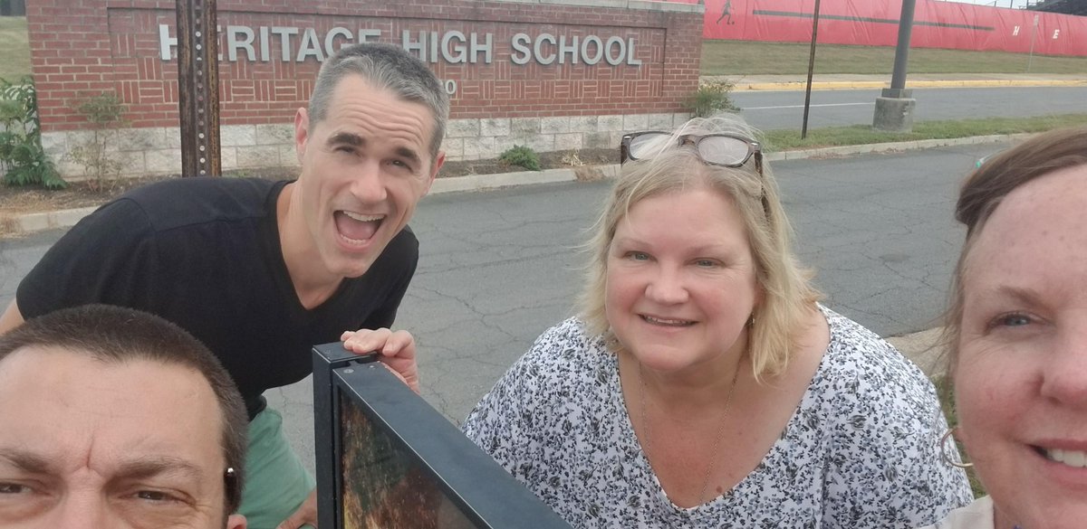 HPMSPE's tweet photo. Teachers are back! #HarperStorm2020  #WeAreHarperPark Watch out Leesburg here we come! Watch out for us, we might be coming to your home next! https://t.co/ykfk8RYQvp