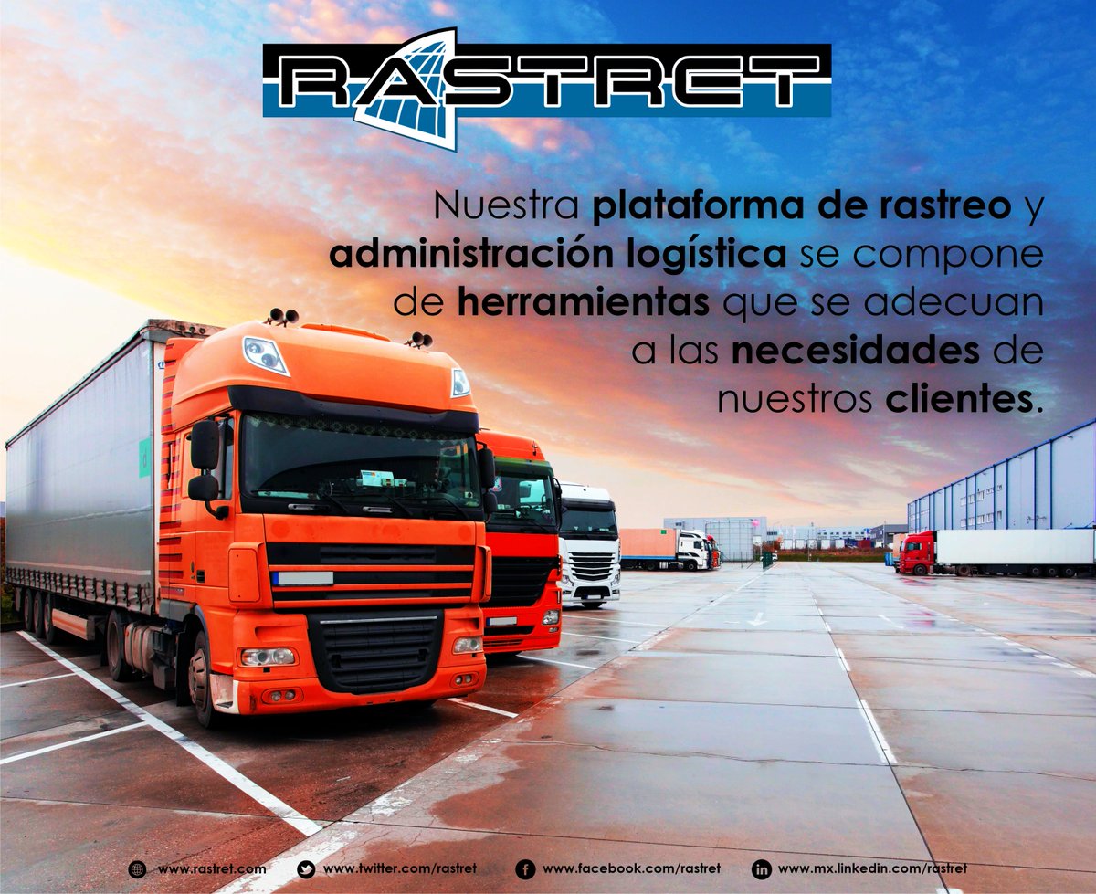 rastret's tweet photo. Localización en tiempo real, reportes, control de personal, sensores de combustible y velocidad, son algunas de las herramientas que facilitarán el acceso a la información, aumentando así la rentabilidad y seguridad de la flotilla.

Visita nuestra página https://t.co/PXCKlMCqU8 https://t.co/R9t40lLQKR
