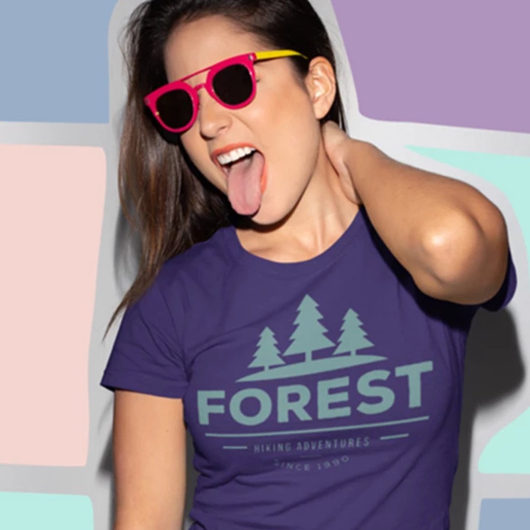 idoser's tweet photo. Our exclusive #Ringspun #Cotton Women's #Forest #Trend #Tee is designed by a top artist to reflect nature, simplicity, and reflection, and minimalism. Ringspun cotton is smoother, softer, and stronger than regular cotton. ONLY AT https://t.co/MhvwaIAreb https://t.co/dpB9XpbATU