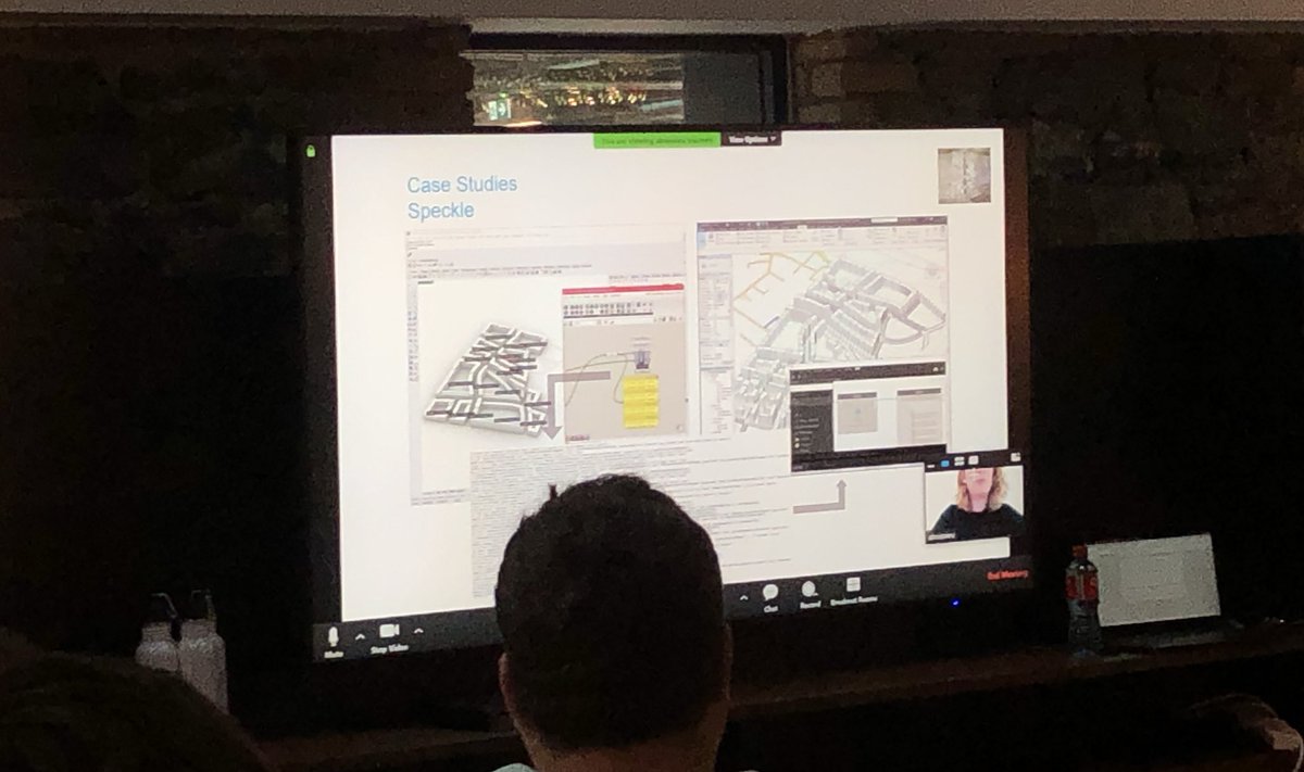 Very inspiring to see the application of interoperable tools with <a href="/AutodeskRevit/">Autodesk Revit</a> by <a href="/a2boiss/">Aurelie de Boissieu</a> from <a href="/GrimshawArch/">Grimshaw Architects</a> and learn of @tkunsman experience with detailing in Revit 🙏🏻 Thanks to <a href="/weezybop/">Louise Kelly</a> <a href="/Arcdox/">ArcDox</a> #WIB #RUIG