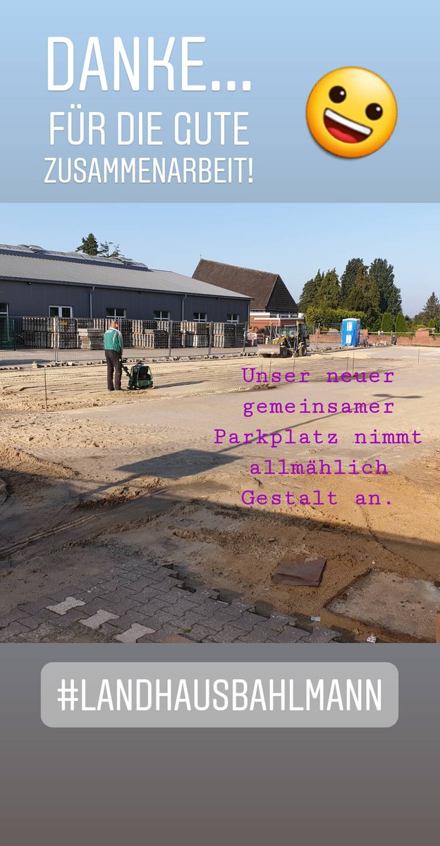 ArnoBahlmann's tweet photo. Die neuen Parkplätze entstehen. 

#LANDHAUS #BAHLMANN #dinklage #Parkplatz #neu #demnächstnochbesser #xlparkplätze #allesneu #vomfeinsten #kostenlosekundenparkplätze #esgehtvoran #danke #netto #nettomarkt #nettomarkendiscount https://t.co/D49laXX383