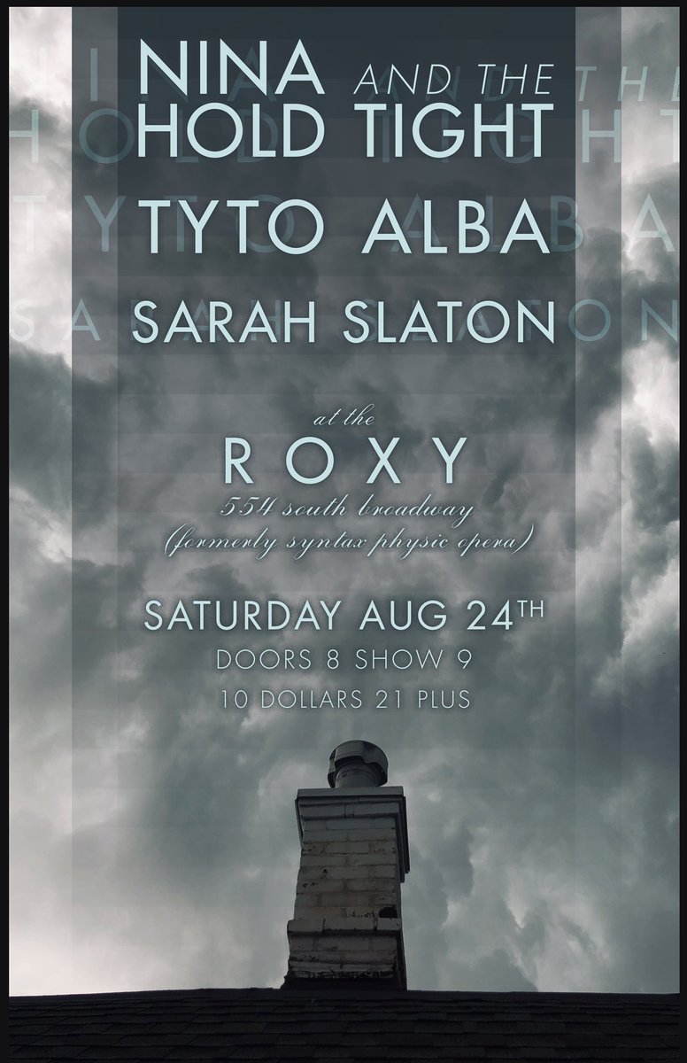 Join us next Saturday for this amazing bill! So stoked to share the stage with some immensely talented women.