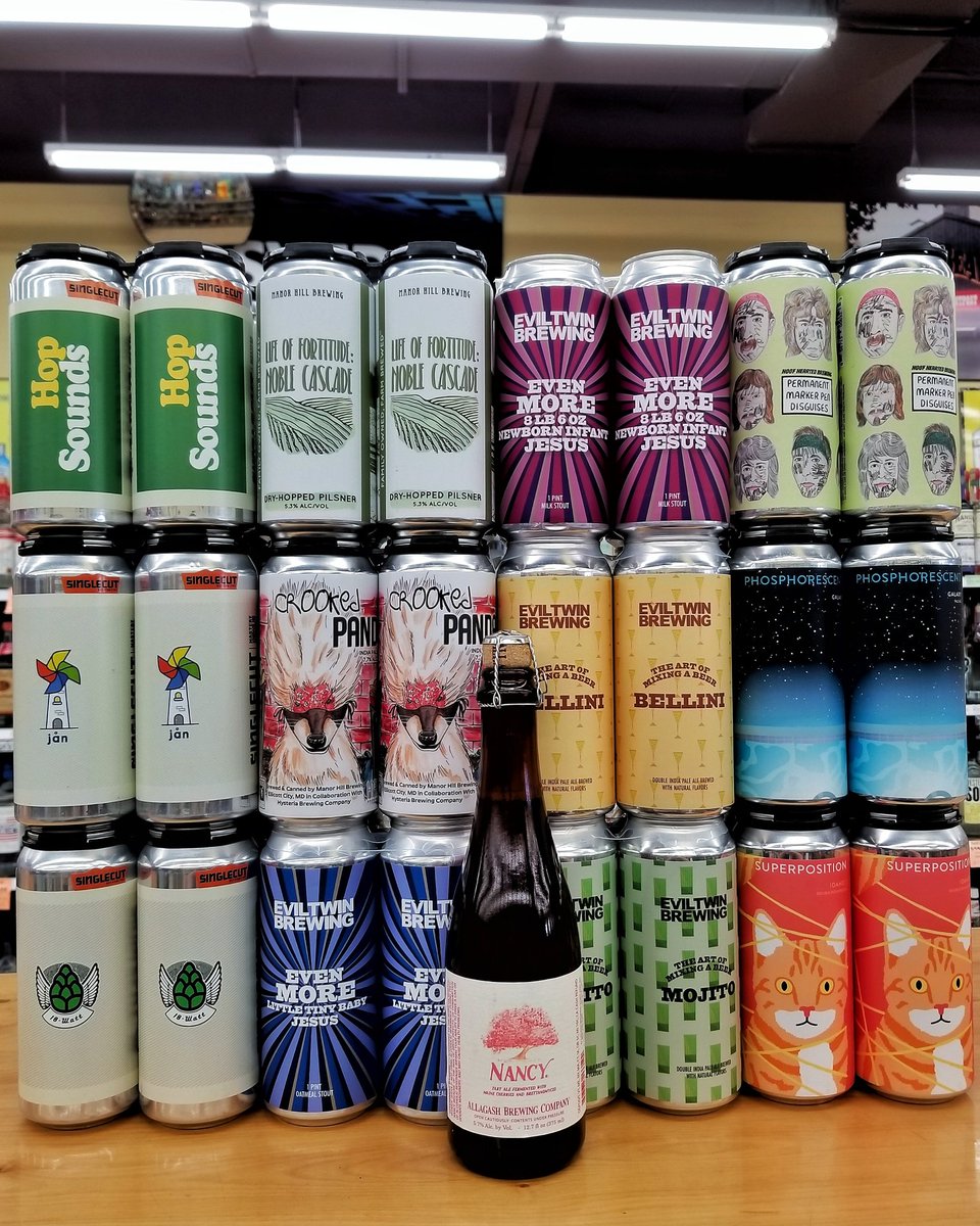 One of these things is not like the others... but it's all new craft beer, and that's what counts. Stop by and pick up something delicious, even if it's not in a 16oz can! #beer #craftbeer #drinkcraft #fairgroundsdiscountbeverages #FDB #newbeeralert
