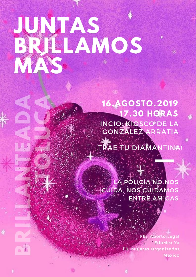 BYMOOM's tweet photo. #Brillantina @todastoluca  asistamos y llenemos la vida de brillantina rosa https://t.co/frFPkVv0Q3
