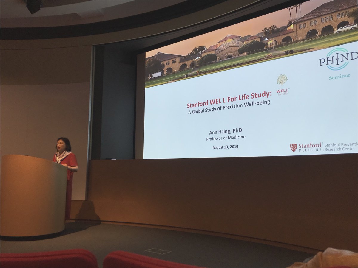 Well_For_Life's tweet image. Insightful presentation by one of our PI's, Dr. Ann Hsing, on our WELL For Life Study! Thank you to all who attended and continue to live #WELLForLife ! ✨

#wellbeing #health #stanford #schoolofmedicine #wellness