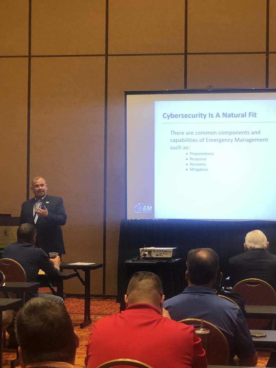 WX5GLK's tweet photo. Cyber security is important to think about when working on your mitigation plans. Along with mitigation, having a plan when everything goes down is very important. #emconok https://t.co/TF9ijvUCTp