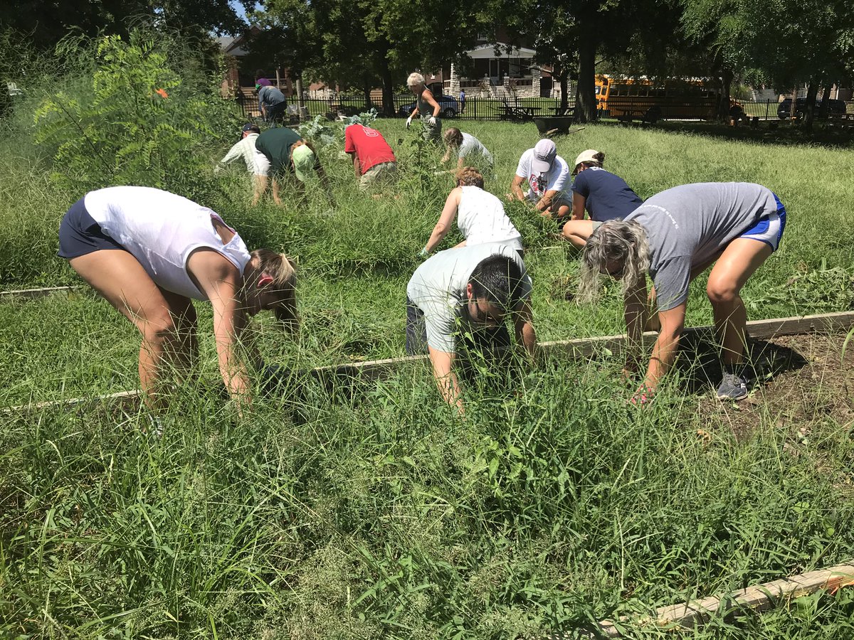 peteradry's tweet image. @GatewayGreening at Shaw VPA gardens with @PrincipiaSchool faculty. Grateful for these teachers modeling the way in community service #prinprogress when they could be in their classrooms setting up for the semester