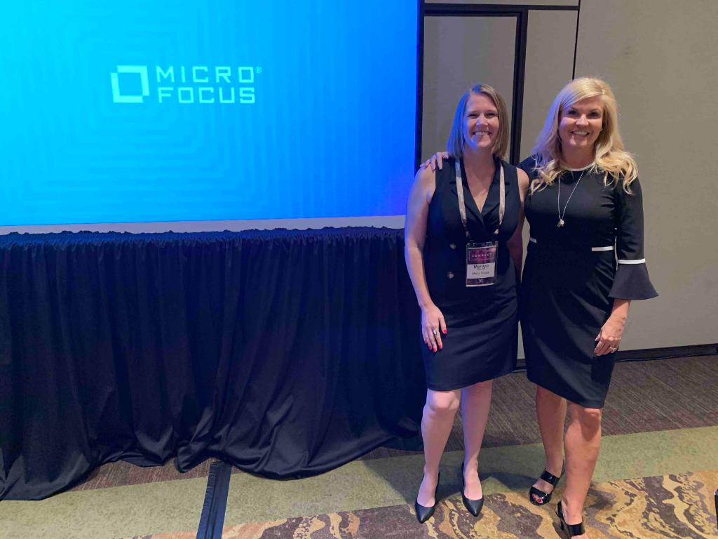 InsightEnt's tweet photo. Thank you to our partner @MicroFocus for sponsoring our Women With Insight luncheon at #Mastery19. We got to learn about your group SHINE, and how you connect and uplift women in technology. #InsightSocial #InsightPartners https://t.co/v0cm06mTsO