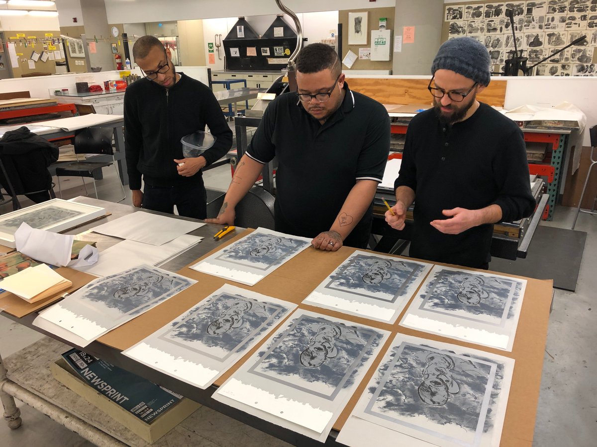 GettyFoundation's tweet photo. This week’s #ThePaperProject highlight is @PAFAcademy's Brodsky Center, which will use its grant to support a week-long traveling seminar for participants to visit important print collections, artist-run workshops, publishers, & conservation centers in Philadelphia & NYC. https://t.co/UYkWsa4Nyd