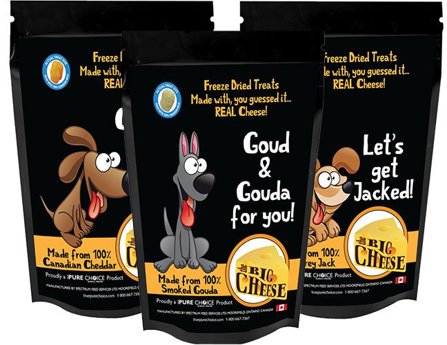 Made by #TruePureChoice, 🧀🧀🧀 The Big Cheese #dog #treats are are delicious and they are naturally made from 100% Canadian Cheese! Pick "Cheddar in ya!", "Goud &amp; Gouda for you!" and "Let's get Jacked!" All #INSTOCK ! Enjoy it! 😍