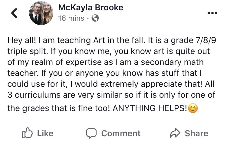 Help! #education #middleyears #art #resourses #ed #URed #passiton #teachershelpingteachers #2ndyearteacher