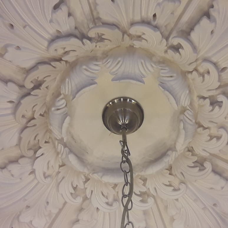CunninghamSons's tweet photo. 50" Victorian Centrepiece reinstated after ceiling collapsed. This old leaf and another was all that was left. This is another we managed to save from extinction. https://t.co/QDSz1HC1Pz