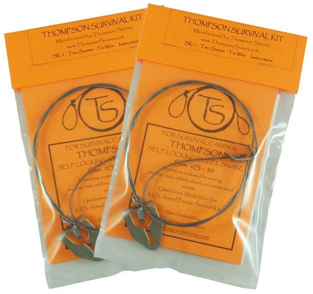 2-pack Thompson Snares SK-1 Survival Snare Kit - 4 Snares for Small Game! bbog.me/2H6fcIo #bugout #bugoutbag #survival #wildernesssurvival #outdoors #backpacking #trekking #trapping