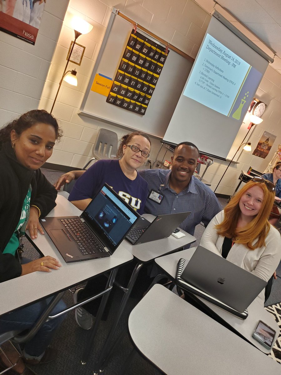 Dr_BWatson's tweet photo. Today I had an opportunity to  visit @CyWoods212 to check on our hard working science team. We are all geared up an excited about this school year.#Bestyearyet #WeBelieveInCMS @CampbellGators @angie_yurch https://t.co/V7G1QEMgIW