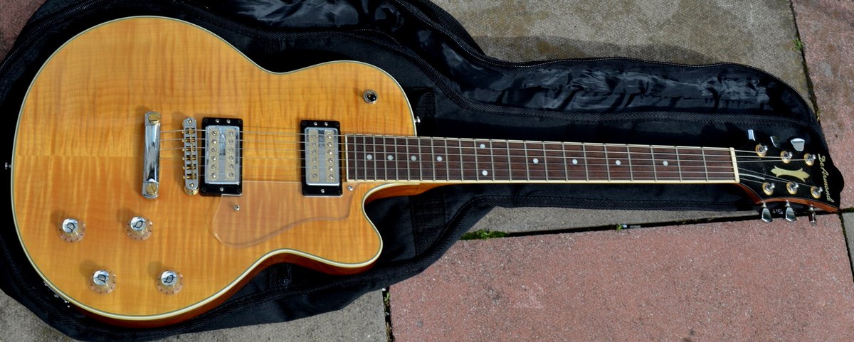 tonetweeter's tweet photo. Dearmond M72 Electric Guitar . Superb Korean built instrument which is fitted as standard with USA dearmond pickups - Excellent Condition £400 #dearmond #bluesbird https://t.co/9wM9ApufpR