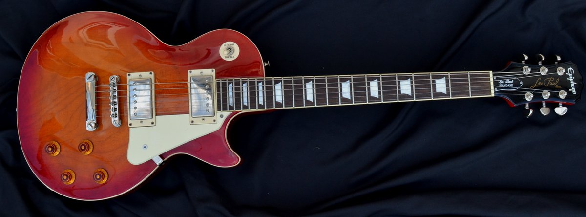tonetweeter's tweet photo. Epiphone Les Paul Electric Guitar - Great looking and sounding Les Paul without breaking the bank . Few marks but nothing major - £225 #lespaul #epiphone https://t.co/Gwd4aLZq72