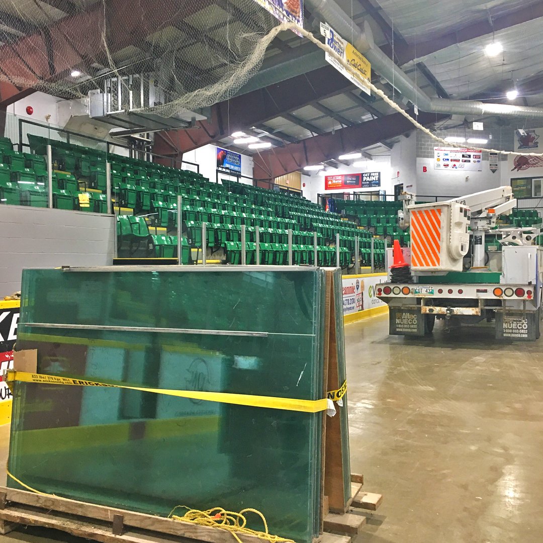 It's mid-August, but we're already thinking about hockey 🏒

Glass along the boards in currently being put in at the Rec, and ice is going in early next week. We'll have everything ready for the first ice slot on August 26(!). 😬

#Selkirk #SelkirkMB