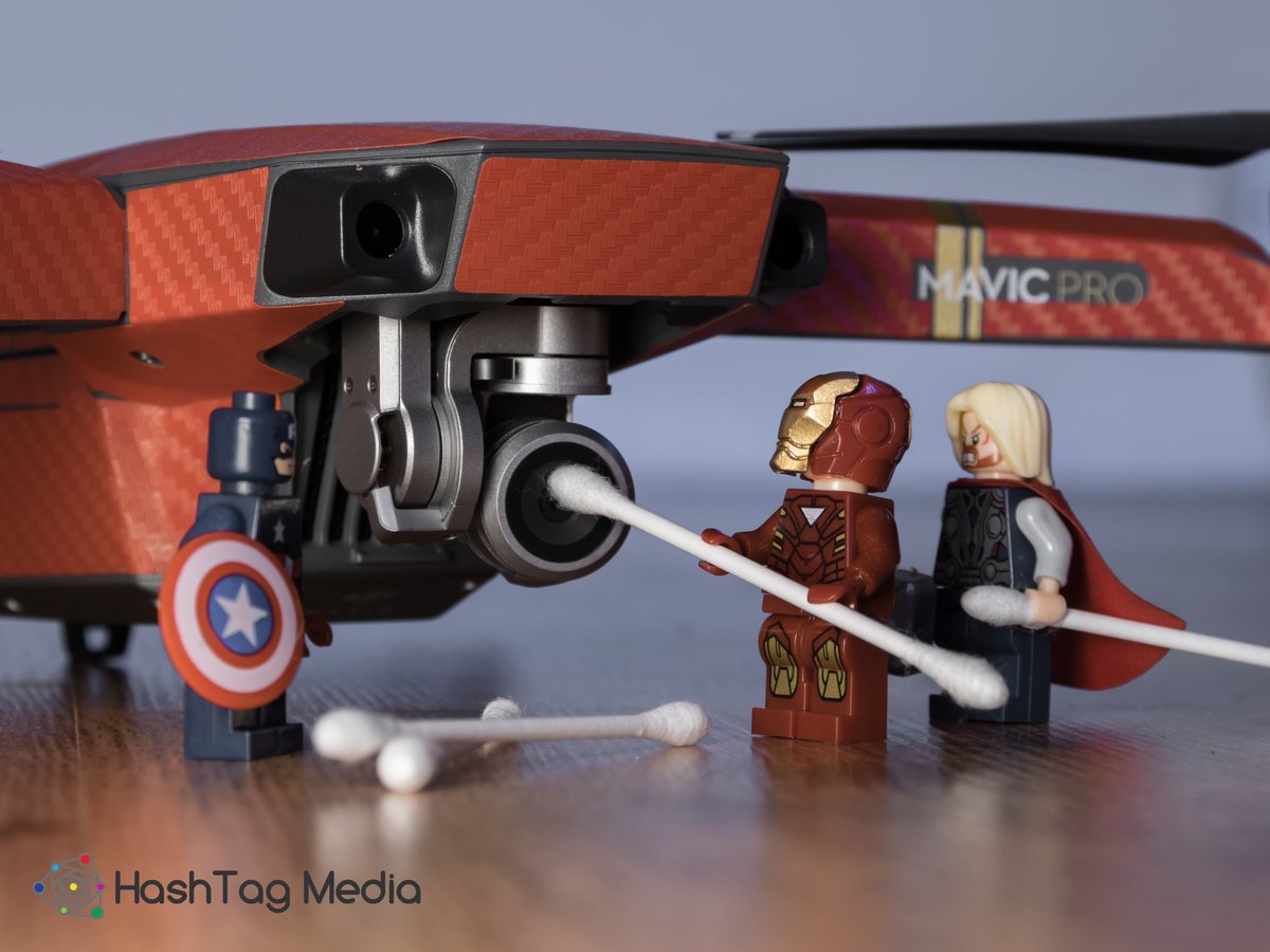 StuartPryor1's tweet photo. Nothing to see here. Just #CaptainAmerica #thor and #IronMan help clean a @DJIGlobal #mavicpro #drone. https://t.co/7AdKjJfa9r