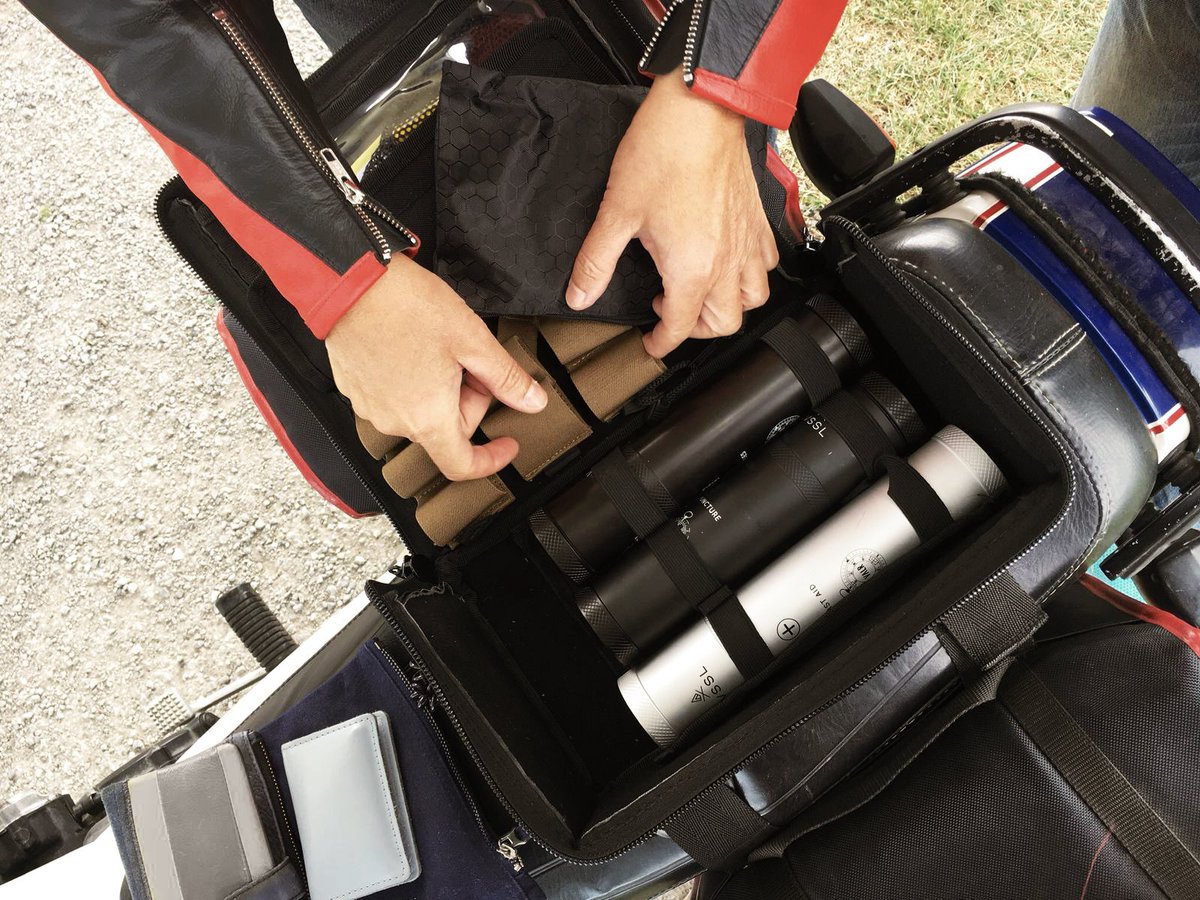 Alexa Munch, product tester and avid motorcycle adventurer, found VALR’s compact mini bag to be extremely practical in terms of carrying the necessary equipment as a minimalist load bit.ly/2JopV0V #luggage #travel #motorcycle #biker