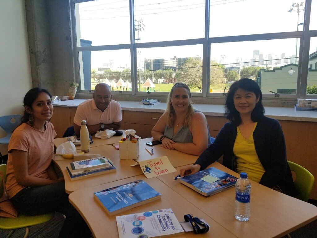 paoven23's tweet photo. Thrilled to have all @ebinternacional faculty and staff back on campus! Weโre starting the year with a 4-day training for all faculty on @responsiveclass to support students develop social and emotional competencies. #ebischool #SEL #SELed https://t.co/vfZZLmR8Eb