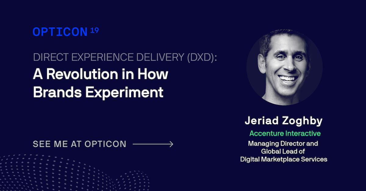 Hear from <a href="/jeriad/">Jeriad Zoghby</a> of <a href="/AccentureACTIVE/">AccentureActive</a> as he takes the stage at #Opticon19 for a must-see session for any organization wrestling with the “one to many” relationship between brands, customers and marketplaces.. optimize.ly/2KwSs6w