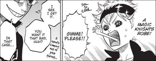Shonen Jump On Twitter Manga Is Known For Its Wacky Faces And Black Clover Has Some Of The Best The Hand Coming Out Of The Mouth Is Genius Wackyfacewednesday Read Chapters Of