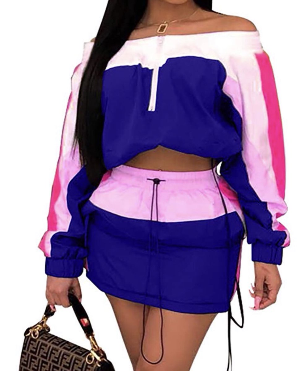 MaterialDope's tweet image. Windbreak crop top and skirt set 
$20
#fashion 
#Fashionova