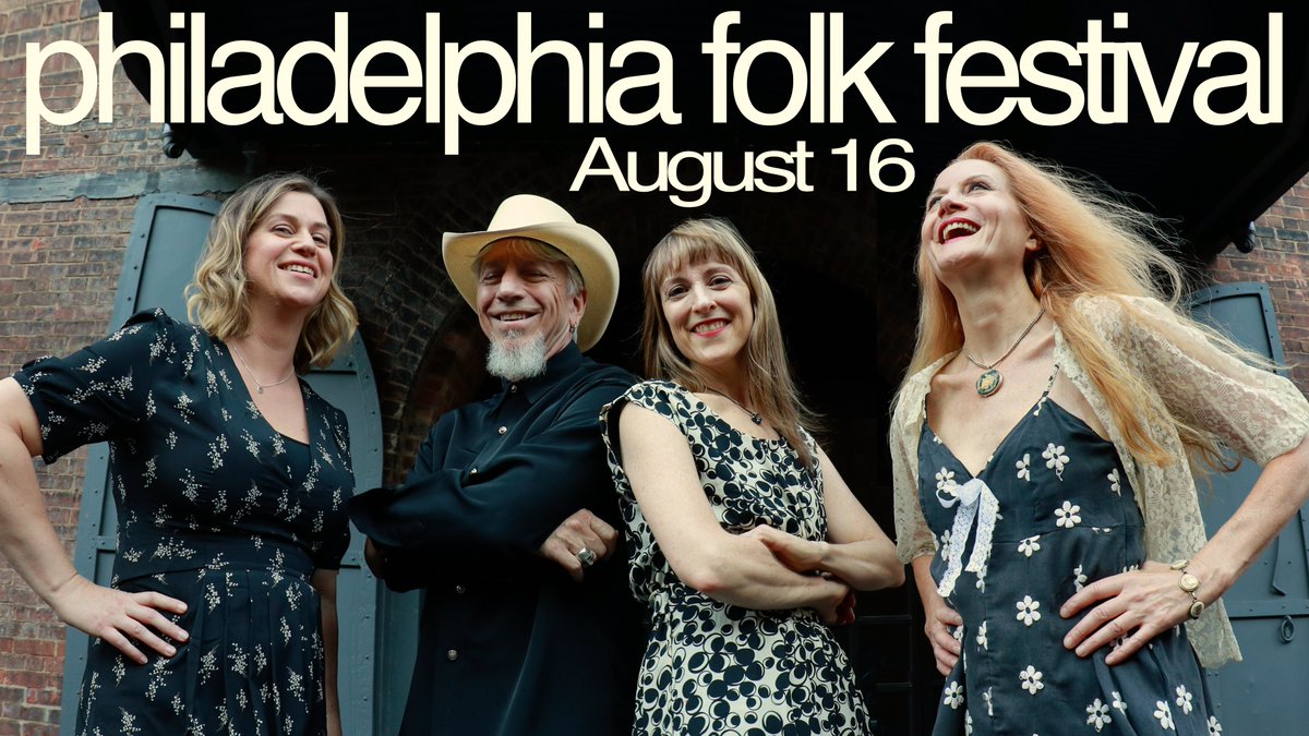 Coming to Fest this weekend? Come say hello! We'll be on the Lobby Stage at 2:15, then on the Culture Tent Stage at 7:45. (Friday, 8-16)