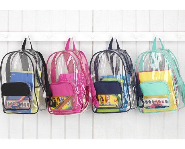 Charming_Chick's tweet image. School rules require clear backpacks? Here's the clear choice: Personalized Clear Backpacks from CharmingChick #backtoschool buff.ly/2H4Grmm