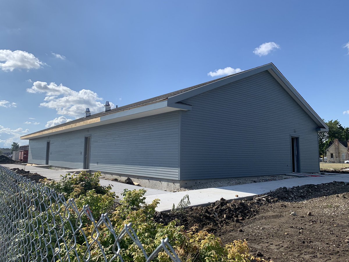 We are getting there!  New outdoor locker room! #SteelmenPride