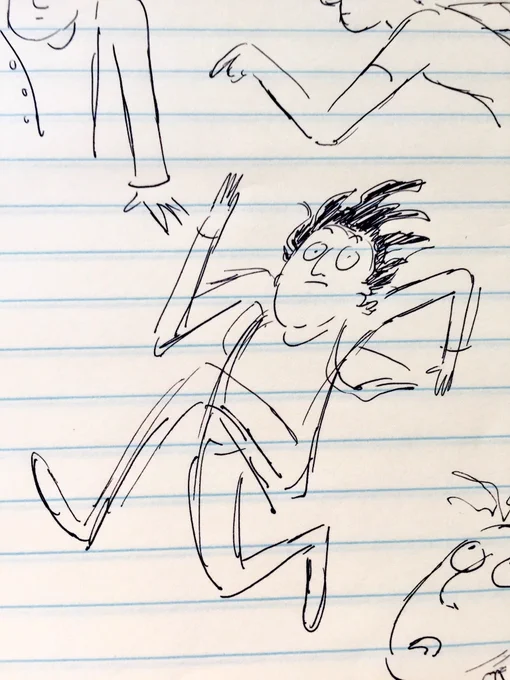 was watching cloudy with a chance of meatballs with @/juliamatrejek last night and drew some funny looking flints :') ? 