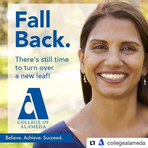 PeraltaFdn's tweet photo. FALL BACK! to @CollegeAlameda! You can still pick up some classes til August 19th!

#Repost -- Enroll Now! Train for a new #career or take classes that transfer to 4-year universities.  Affordable &amp; Financial aid is available. #Job_training #Oakland  https://t.co/L4Xr0zqvyH https://t.co/qzegPF8TdM