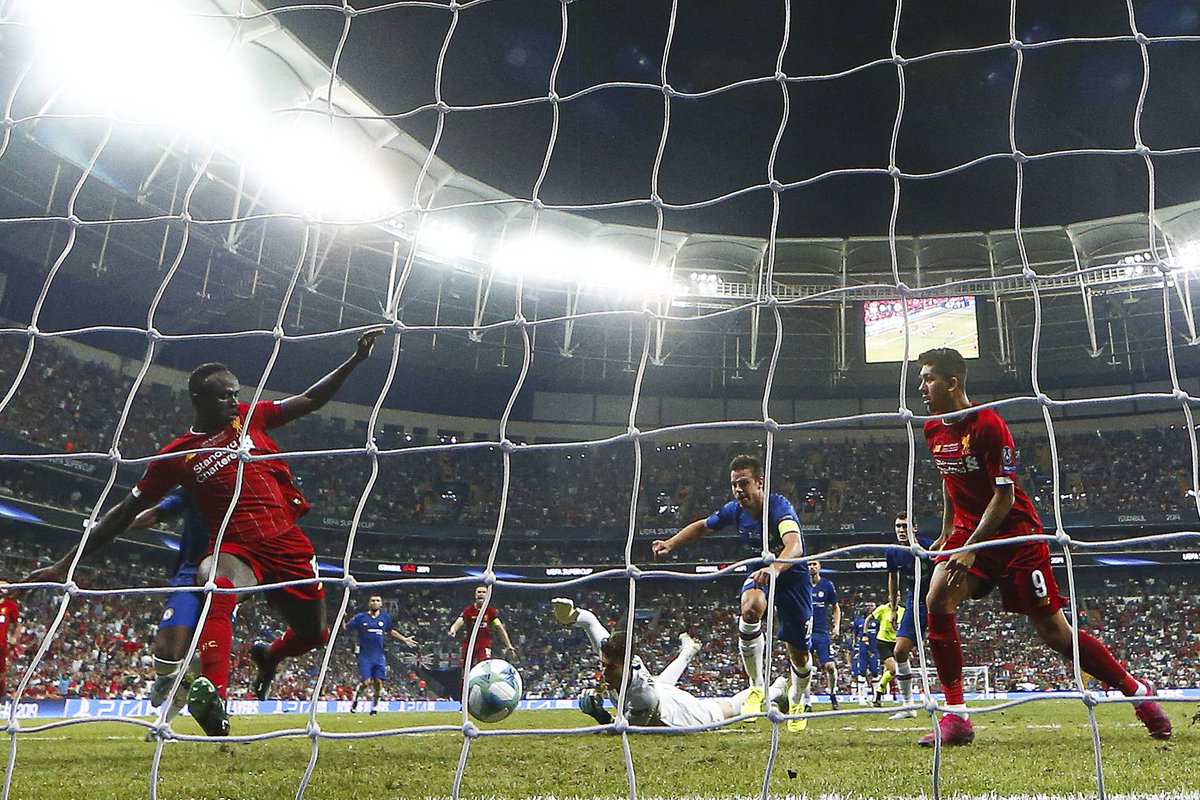 EPA Images (@epa_images) on Twitter photo Sadio Mane (L) of <a href="/LFC/">Liverpool FC</a> scores the 1-1 equalizer during the UEFA Super Cup soccer match between Liverpool FC and Chelsea FC in Istanbul, Turkey, 14 August 2019. 📷 epa-efe / <a href="/tolgabozoglu/">TOLGA BOZOGLU</a>
#SuperCup #liverpoolfc #chelseafc #liverpool #chelsea #epaphotos #sadiomane Sadio Mane (L) of <a href="/LFC/">Liverpool FC</a> scores the 1-1 equalizer during the UEFA Super Cup soccer match between Liverpool FC and Chelsea FC in Istanbul, Turkey, 14 August 2019. 📷 epa-efe / <a href="/tolgabozoglu/">TOLGA BOZOGLU</a>
#SuperCup #liverpoolfc #chelseafc #liverpool #chelsea #epaphotos #sadiomane