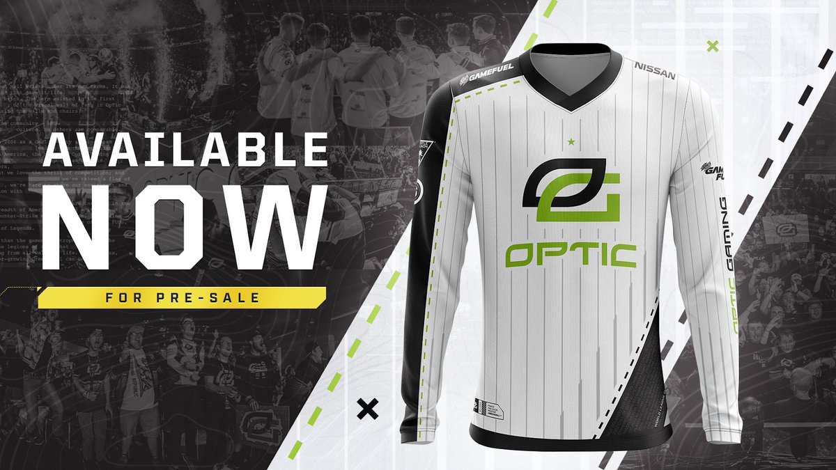 optic gaming white jersey