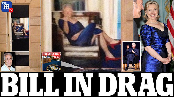 Escándalo! Jeffrey Epstein guardaba retratos de Bill Clinton vestido de  mujer (+foto) - Confirmado