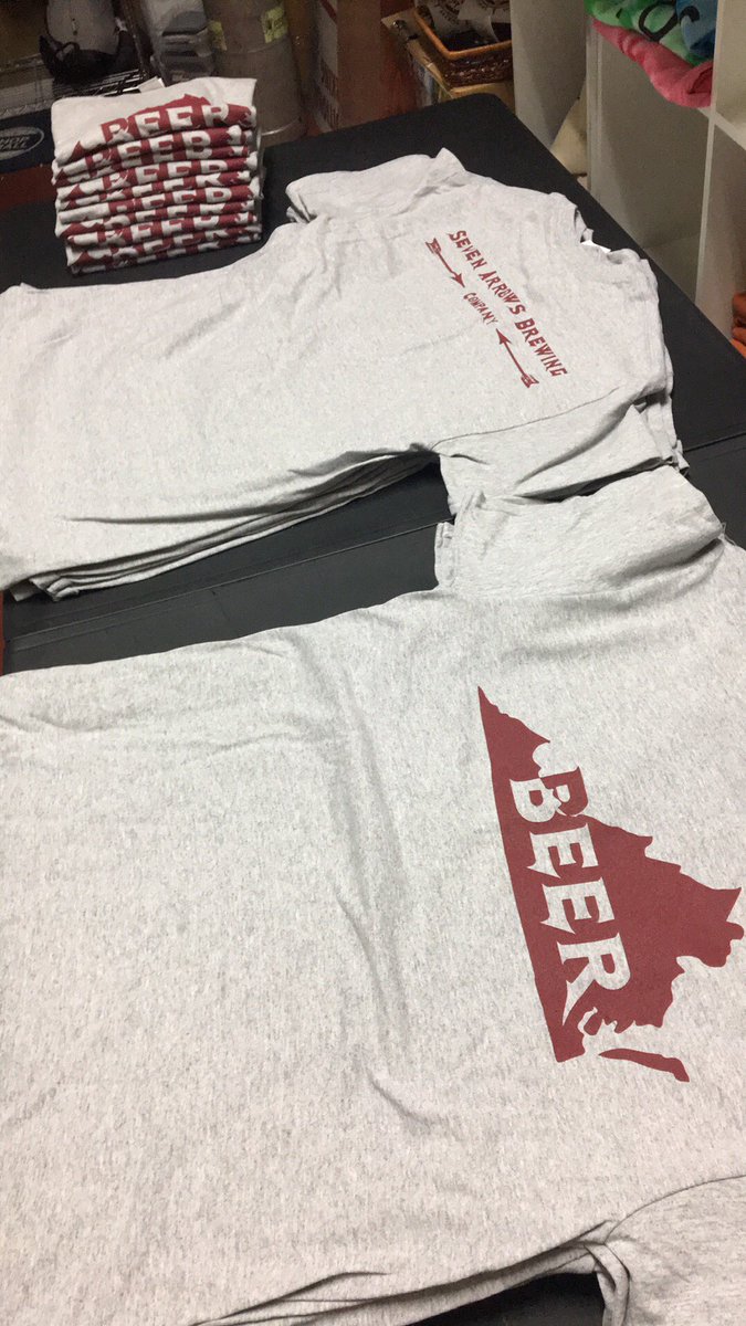 sevenarrowsbrew's tweet photo. The Shirts are in! “Steal” the Shirt is tomorrow 8/15!  Get yours while supplies last! #beer #brewery #craftbeer #food #lunch #dinner #thursdaymotivation #music #livemusic #VACraftBeerMonth #followyourowncompass https://t.co/SgwbLvMALd