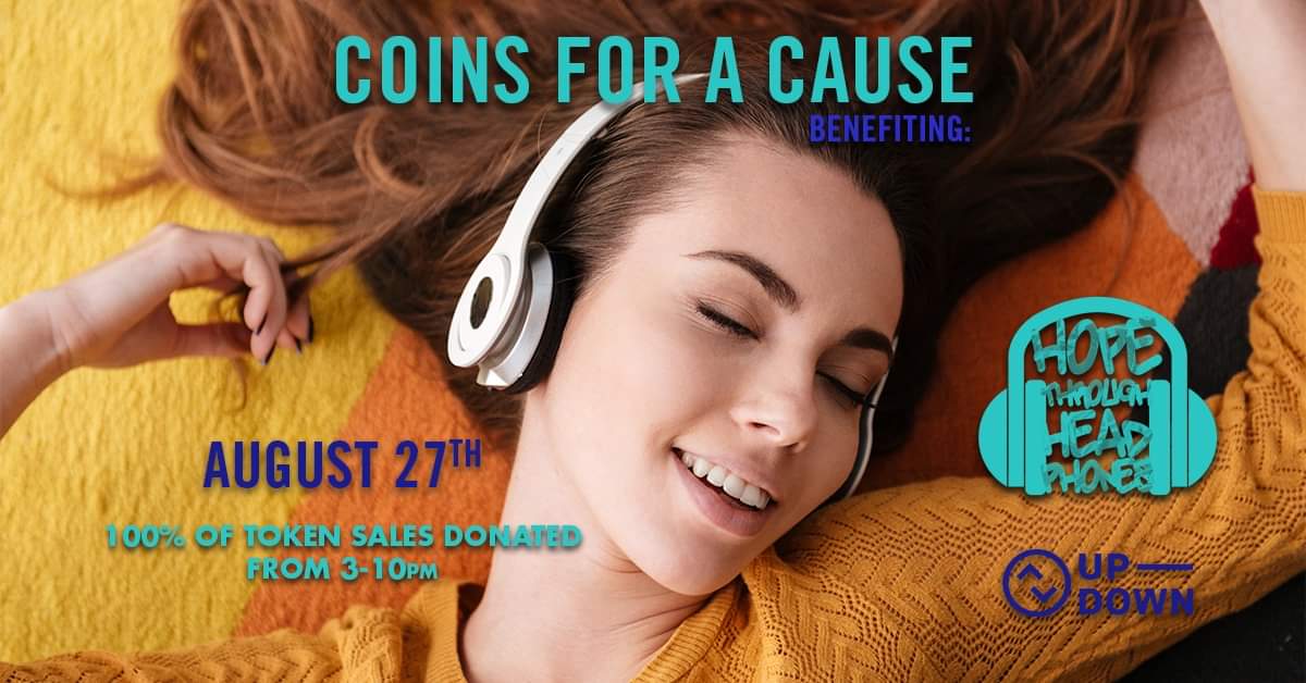 Joel311Bandit's tweet photo. WHOA! @frecklylexi when @Davhdn told me we'd be doing a very special #coinsforacause with you I was so overjoyed. You do so much for the local music community. @updownkc is happy to help https://t.co/Cwl72RKotM with a #LocalTuesdays. August 27th is going to be a great night. https://t.co/QVIwfex8Y3