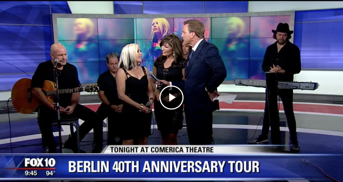 RealTerriNunn's tweet photo. Berlin was live on the @FOX10Phoenix Morning Show today.  Check out this link to our interview and performance of Show Me Tonight from the new album, "Transcendance". 
https://t.co/dPDAZK9Dz4) https://t.co/jdf2dMHpqS… #Fox10Phoenix
#Transcendance #ShowMeTonight #KOOLRadio https://t.co/7PdpVoRtYz