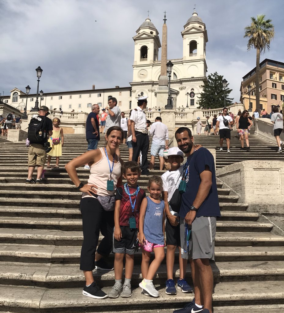 FortZagWBB's tweet photo. Love these headsets & the info from our great guide! Italy is a country I visited when I was 23, & have always wanted to return to. Seeing Rome through different eyes is amazing. Guess I got my coins thrown into Trevi the right way. #ReturntoRome #Love #WeddingBells #EuroZag2k19 https://t.co/HPQhKqfCSj
