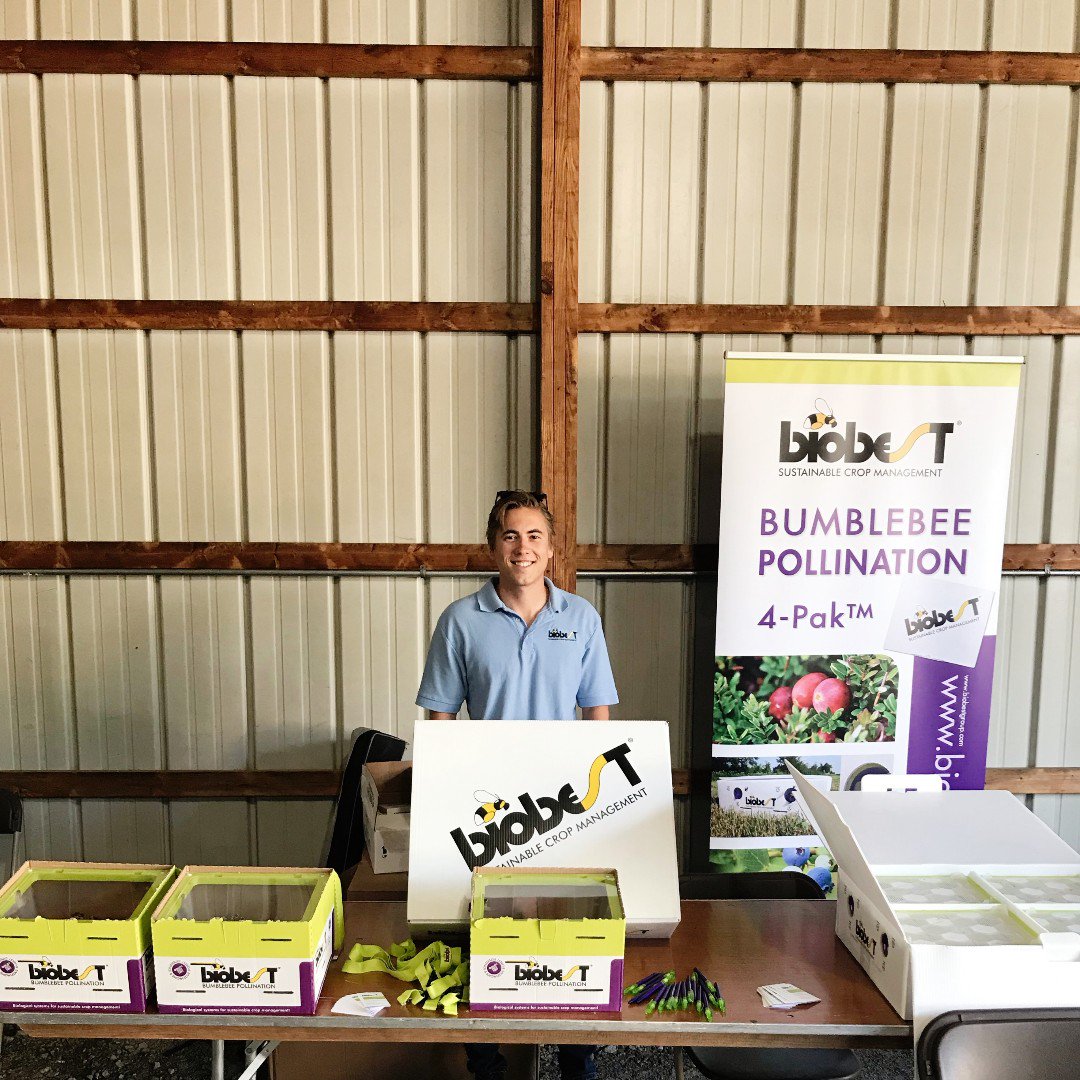 BiobestNA's tweet photo. Today, Jack & Jason attended the WSCGA Trade Show in Wisconsin🧀!
For the latest and greatest information about cranberry pollination, give one of our experts a call.
#cranberry #pollination #4pak #biobestnorthamerica #biobestgroup #wisconsin #tradeshow https://t.co/BDW20yJ4dY
