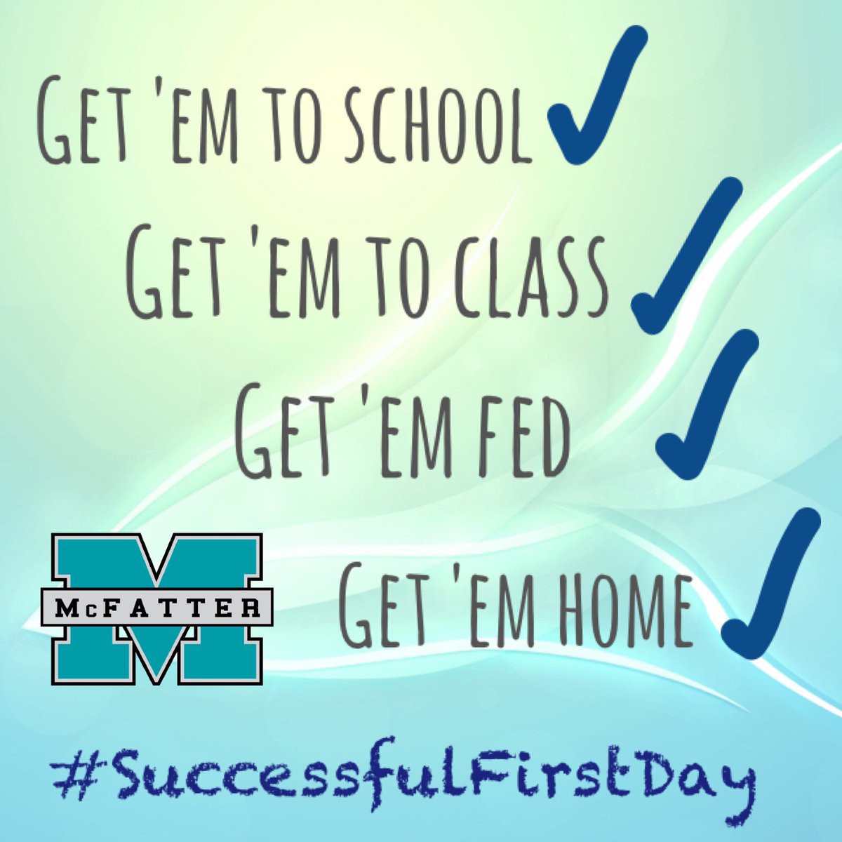 McFatter_Tech's tweet photo. We did it!!! π
Another successful start to New school year. We sure hope everyone had an amazing day! #successfulfirstday #bcpsfirstday #mcfattertech #goals https://t.co/ZVw61Qi97W
