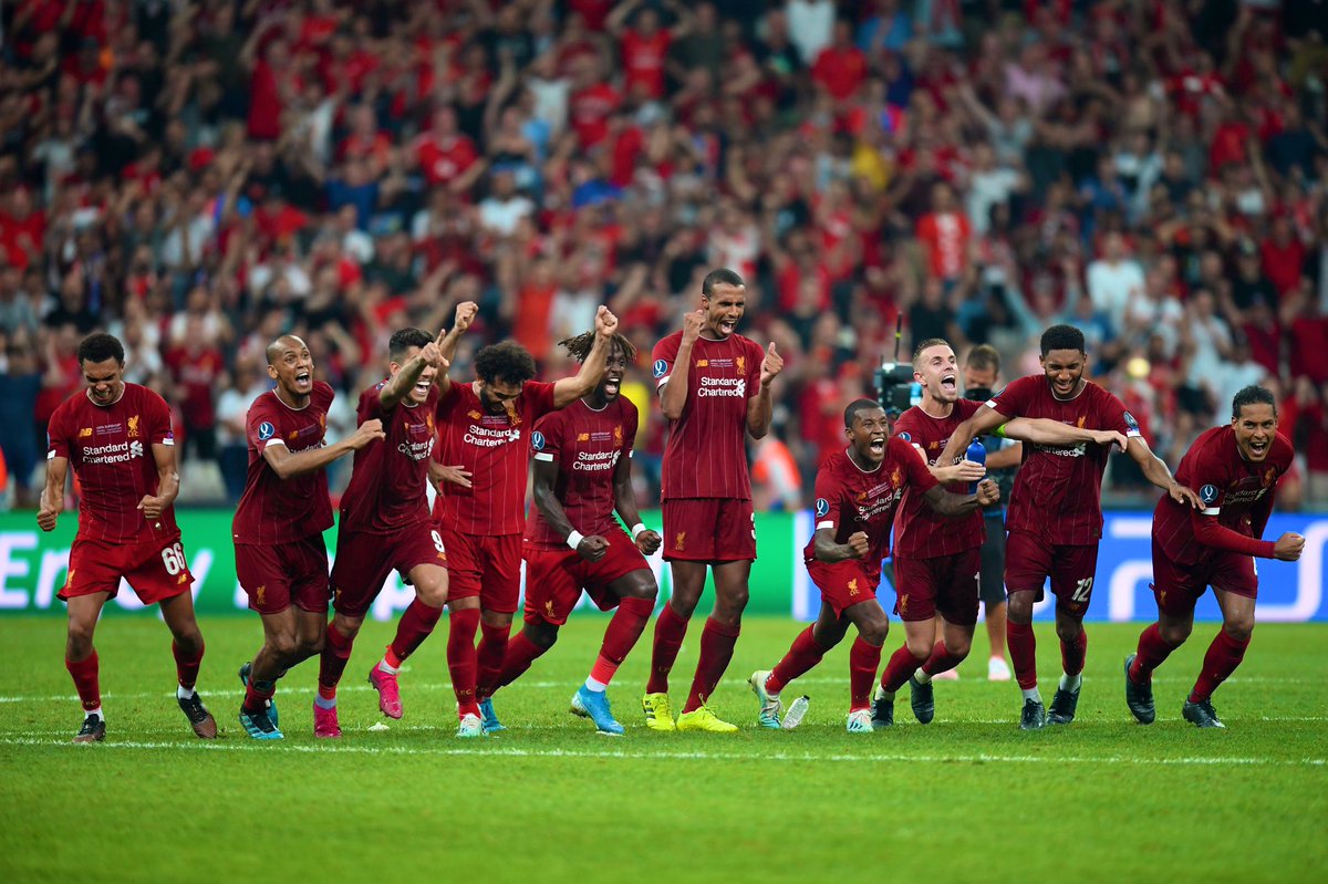 Sporf's tweet photo. 🔴 @LFC win their 4th @UEFA Super Cup:

🏆 1977
🏆 2001
🏆 2005
🏆 2019

🏴󠁧󠁢󠁥󠁮󠁧󠁿 Most successful English club in Super Cup history. https://t.co/oFdeSKGvou