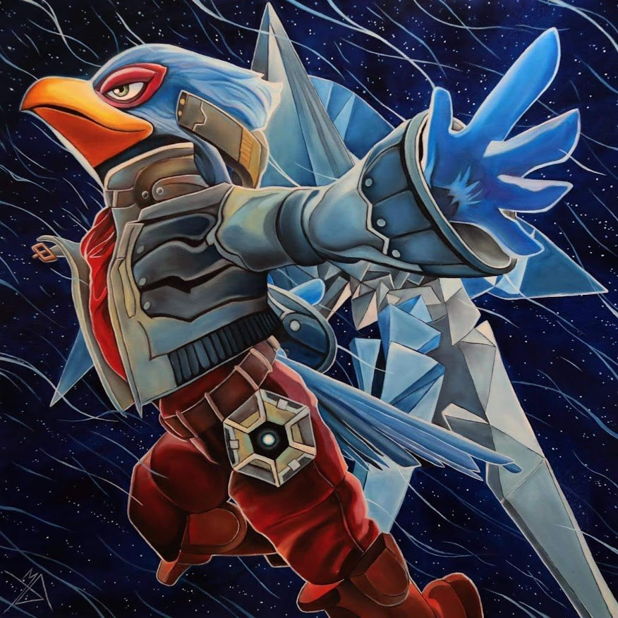 HeyMisterRyan's tweet photo. From Mike Groe for the #SpaceGAAMShow Charity art auction, this Sat, Aug 17.
Falco #Smashbros mains and Starfox fans...who's going to win this and help out charities like @fcnmhp , @ExtraLifeJax , and @JASMYNJax ? <3
Last Chance tickets at https://t.co/9X9m12Tql3 https://t.co/kHZV4s2m2M