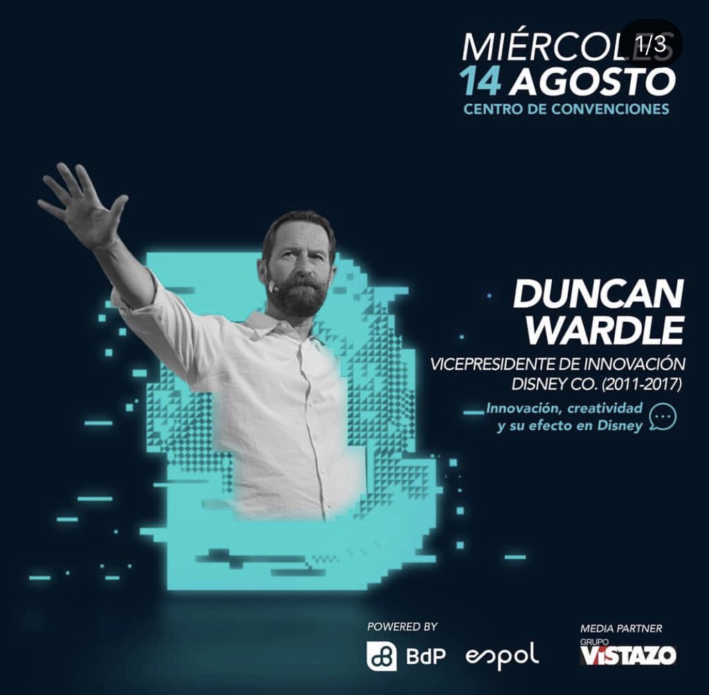 aeiecuador's tweet photo. #GYE | #DuncanWardle ex Vicepresidente de Innovación de Disney Co. en #TIDco2019 expresa que: “diversity is innovation”, la mayoría de las organizaciones no entienden la importancia de la diversidad
@TIDCoLatam @BancoPacificoEC #ideapartner https://t.co/dNEePCO89W