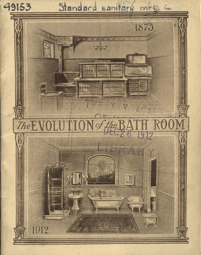 Mirolin's tweet photo. Check out this piece of history detailing the evolution of bathrooms during the 1800 and 1900s. Bathroom designs definitely came a long way to today. https://t.co/NbTXwUdjmX