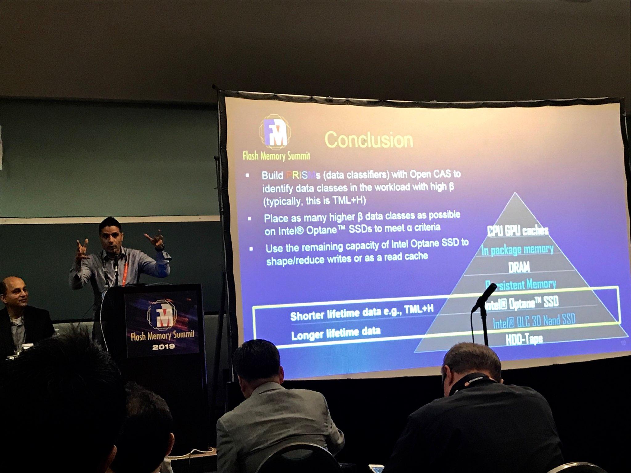Intermolecular Kapil Karkra And Michal Wysoczanski Represented Intel At The Flashmem Fms19 Last Week Where They Discussed Three Software Approaches That Combine Optane Ssds With Qlc Ssds To Deliver Endurance
