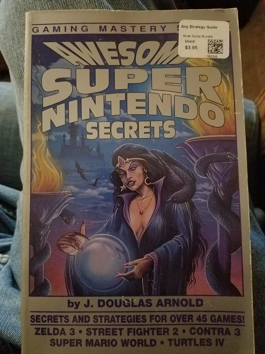 HitStartPodcast's tweet photo. Old strategy guide for games on the SNES from our collection. What are some old guides you have?? #NintendoSwitch #Nintendo #LegendofZelda #HitStartGaming #podcasts #twitch #iTunes #collections #videogames https://t.co/2mACVBlsIf