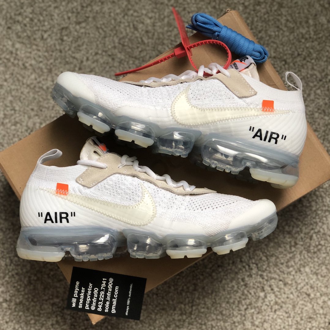 infra90's tweet photo. Anyone interested?

Off White Nike Vapormax White
VNDS size 10.5
OG all

Accepting cash offers. No trades. https://t.co/MYoq9edmHL