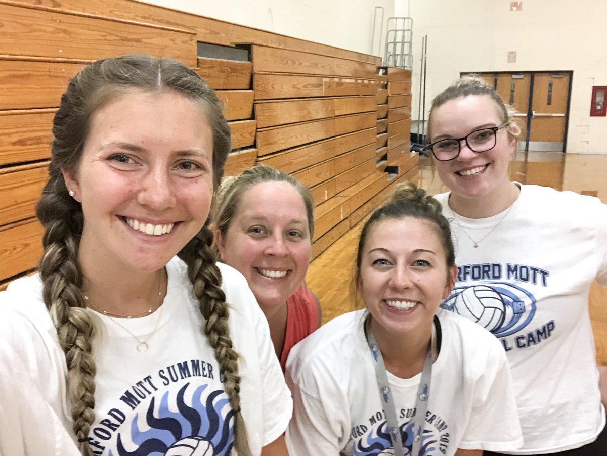 What a great first day of tryouts ladies!! If you missed it, join us tomorrow at 1:30 in the south gym. #volleyball #waterfordmott