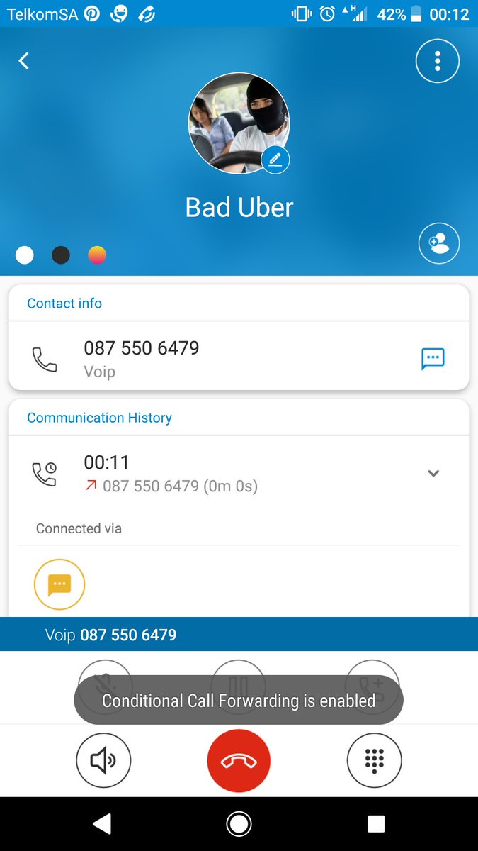 tlhabanelo9's tweet photo. #GirlsTalkZA #GirlTalkZA hey ladies I was trying to get an uber for my mom on Monday when I called the driver my caller id identified the uber as bad uber has anyone experienced this? I got so scared I cancelled the uber and got her a new one. Be safe queen's #baduber https://t.co/oX2NsDrnm4
